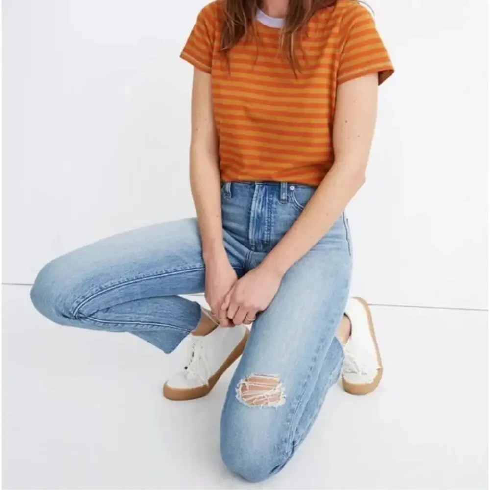 Madewell High Rise Jeans The Perfect Vintage Ripped Light Denim Women's Size 25 - Picture 2 of 7